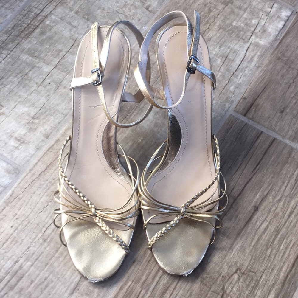 Via Spiga gold heeled sandal